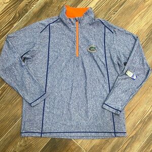 NWT UF Florida Gators men’s long sleeve quarter zip pullover top size XL